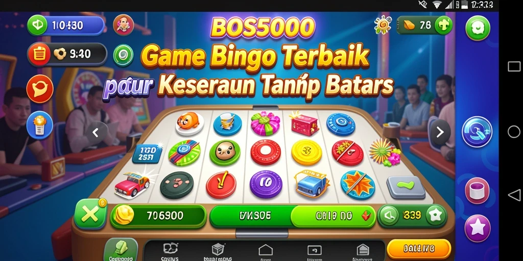 Tampilan gameplay seru di BOS5000 dengan kartu Bingo yang menantang.