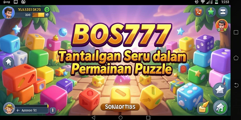 Tampilan gameplay BOS777 dengan berbagai puzzle yang menantang dan menarik.