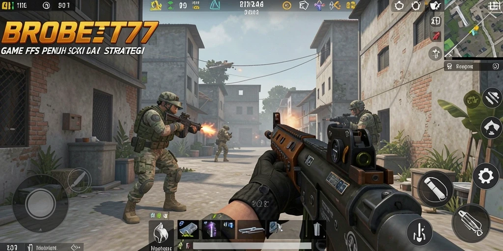 Tampilan gameplay BROBET77 yang intens dan mendebarkan.