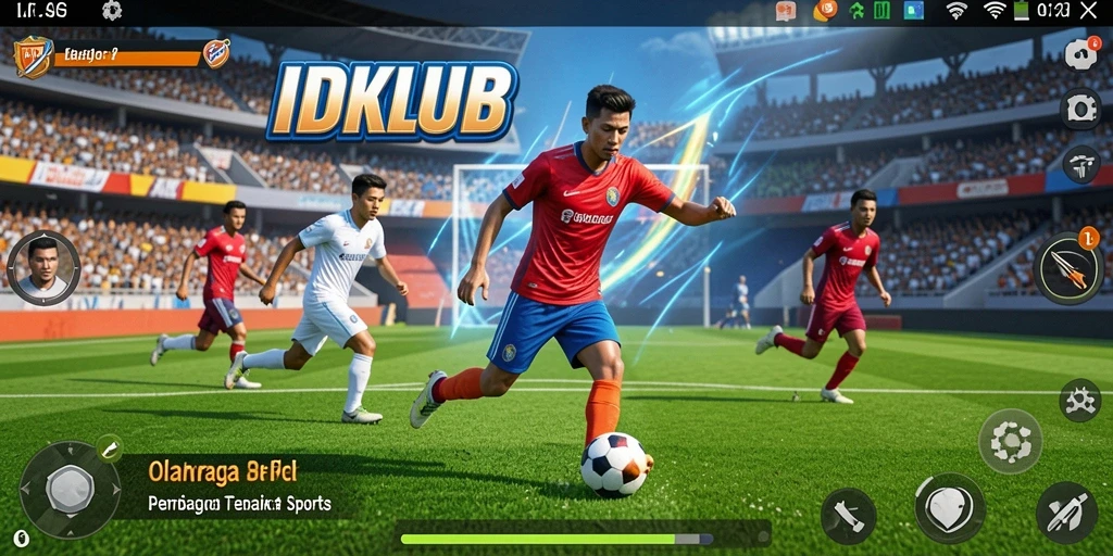 Tampilan menakjubkan dari gameplay <strong>IDKLUB</strong> yang menampilkan aksi olahraga seru.