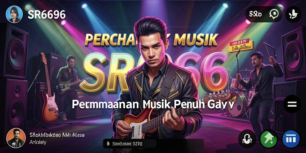 Tampilan gameplay SR6666 dengan nuansa musik yang menawan.